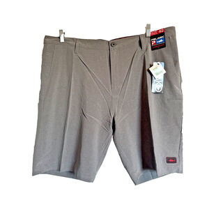 NWT Pelagic Mako Hybrid‎ Performance Shorts Men's Sz 42 Gray Fishing Quick Dry